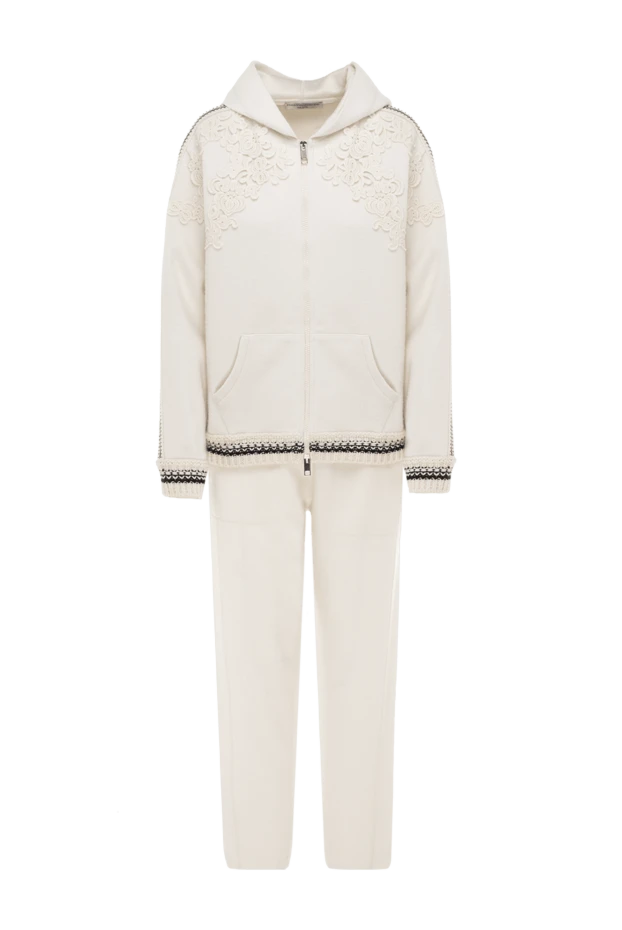 Ermanno Scervino woman women's beige wool walking suit купить с ценами и фото 150108 - photo 1