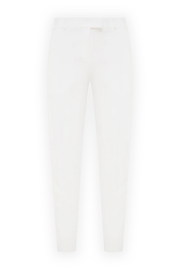 Ermanno Scervino woman white viscose and acrylic trousers for women купить с ценами и фото 150126 - photo 1