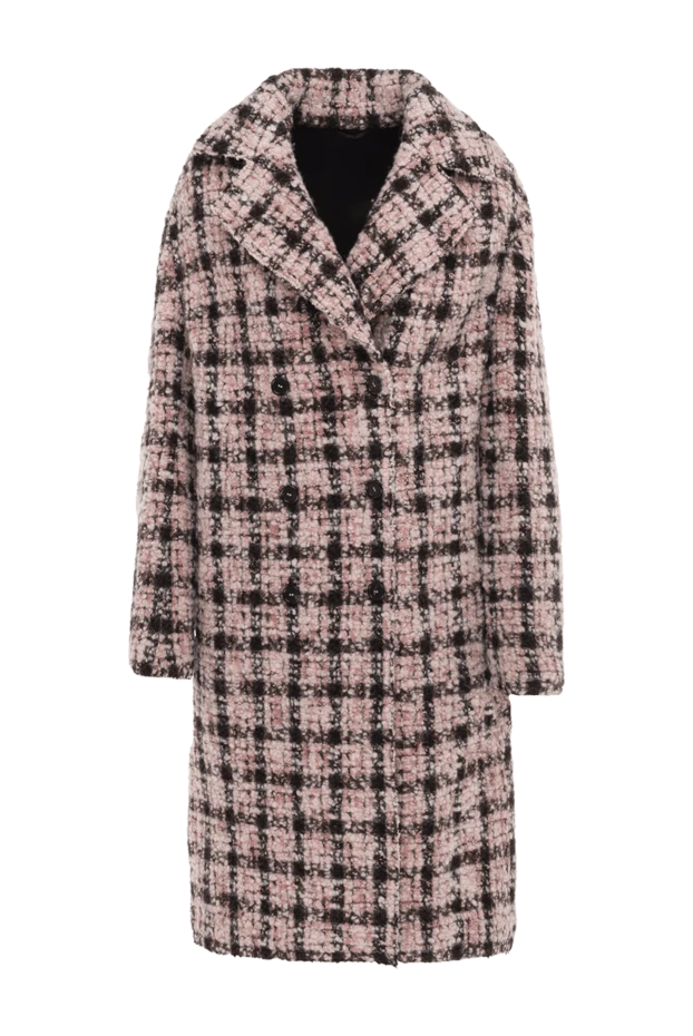 Ermanno Scervino woman women's pink wool and paliomide coat купить с ценами и фото 150142 - photo 1