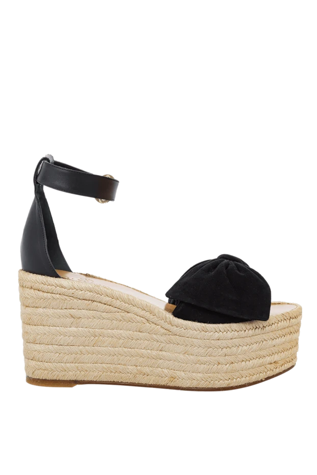 Valentino woman black suede sandals for women купить с ценами и фото 150171 - photo 1