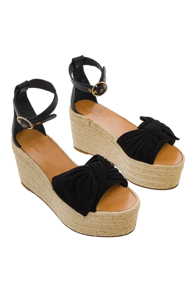 Valentino woman black suede sandals for women купить с ценами и фото 150171 - photo 2