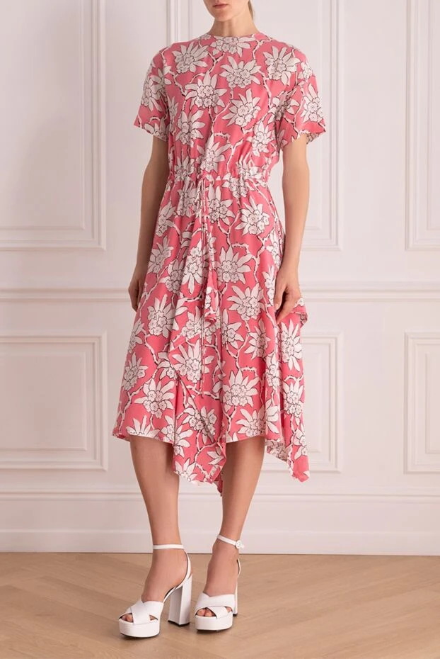 Valentino woman pink silk dress for women купить с ценами и фото 150179 - photo 2