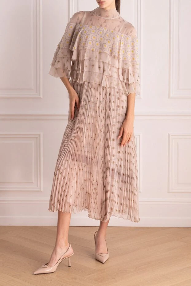 Valentino woman pink silk dress for women купить с ценами и фото 150188 - photo 2