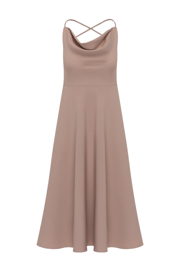 Valentino woman beige wool and silk dress for women купить с ценами и фото 150189 - photo 1