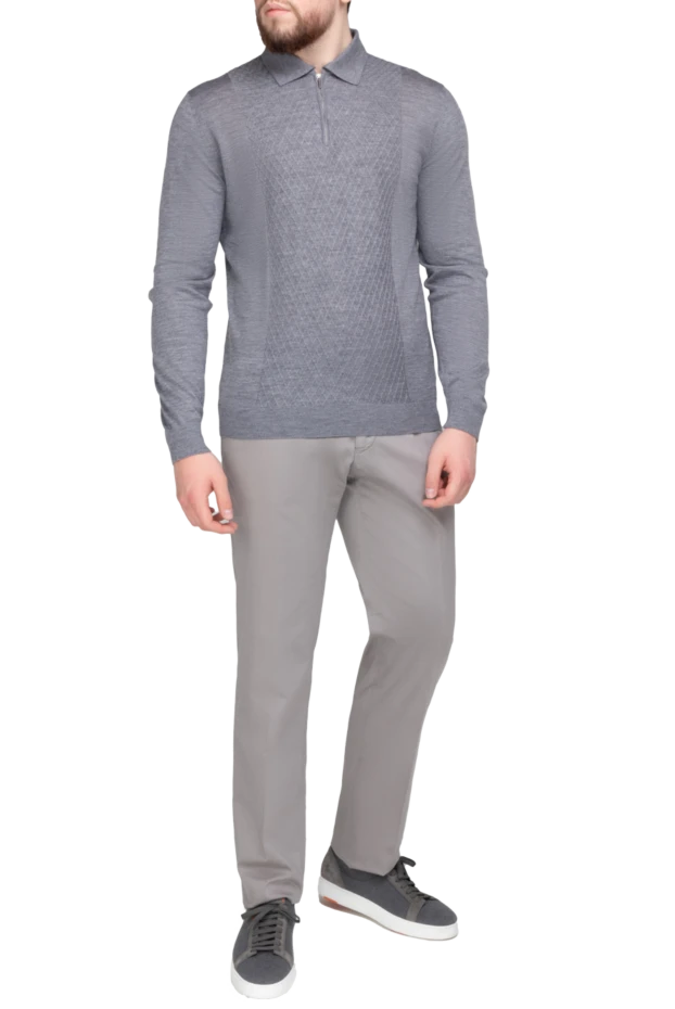 Marco Pescarolo брюки чинос мужские в стиле smart-casual из хлопка 195559 - photo 2