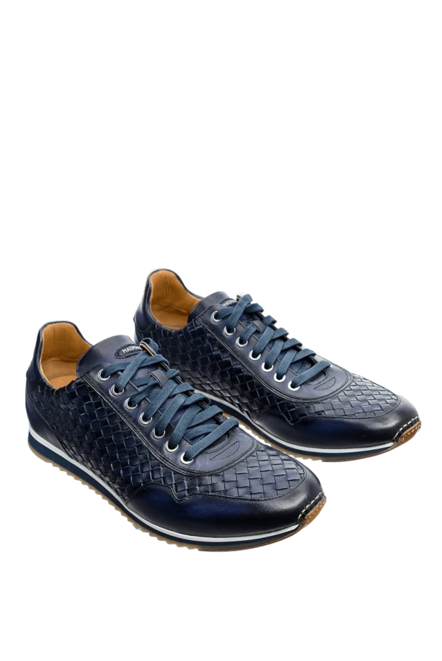 Magnanni man blue leather sneakers for men 150330 - photo 3