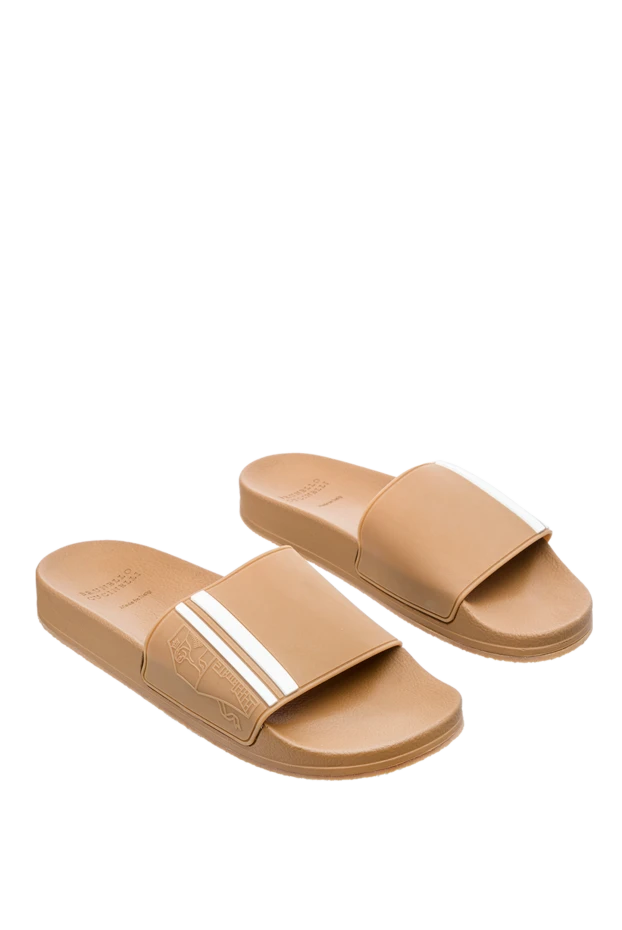 Brunello Cucinelli man beige polyurethane flip flops for men купить с ценами и фото 150333 - photo 2