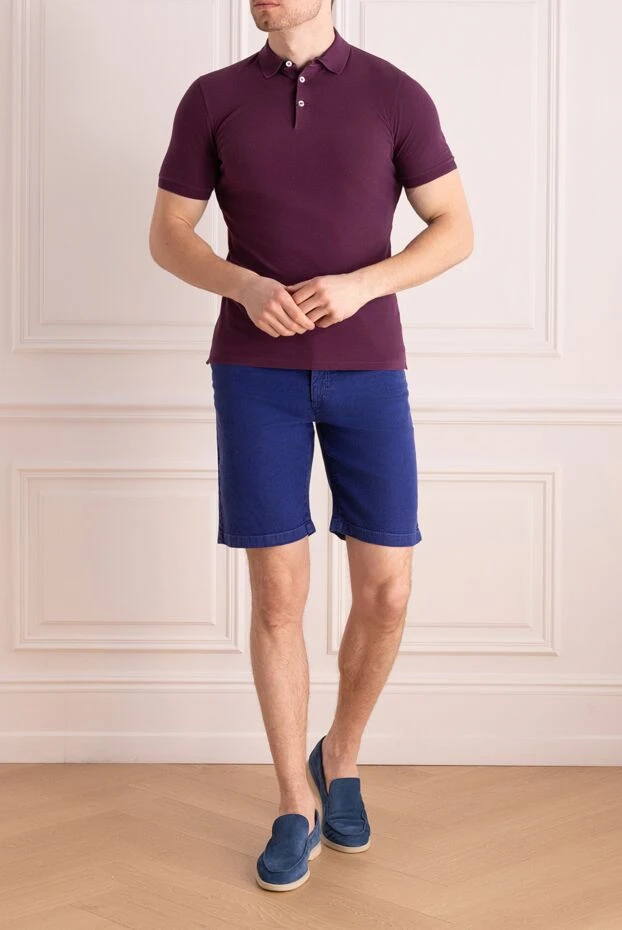 Brunello Cucinelli man cotton polo purple for men купить с ценами и фото 150346 - photo 2