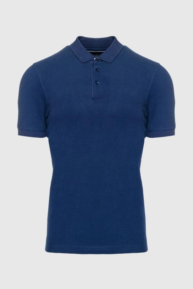 Brunello Cucinelli man cotton polo blue for men купить с ценами и фото 150354 - photo 1