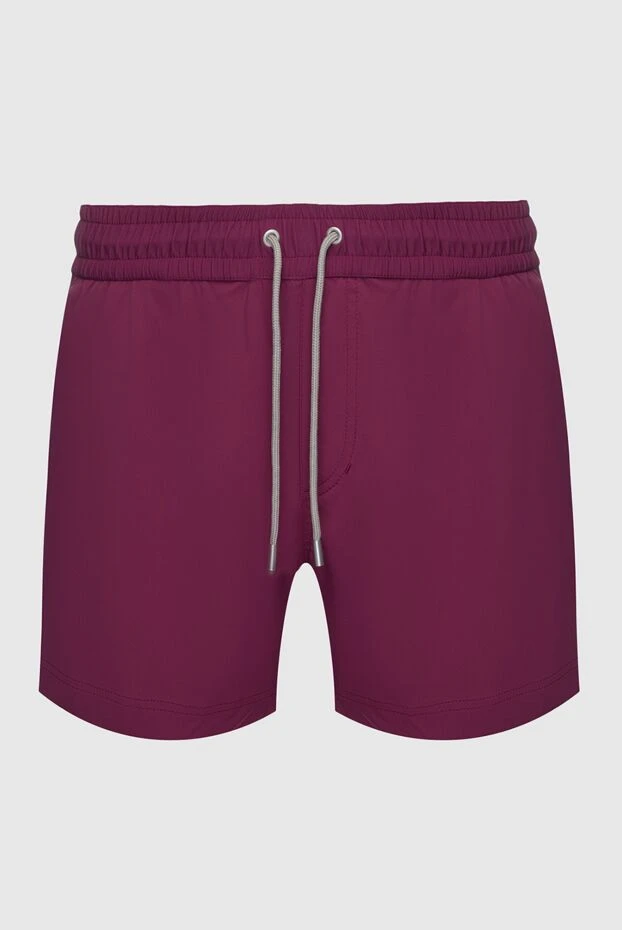 Brunello Cucinelli man beach shorts made of polyamide with elastane, burgundy for men купить с ценами и фото 150369 - photo 1