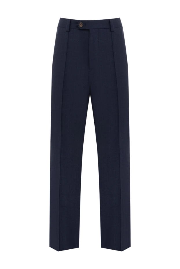 Brunello Cucinelli man blue wool trousers for men 150379 - photo 1