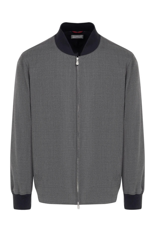 Brunello Cucinelli man gray wool and polyurethane jacket for men 150399 - photo 1