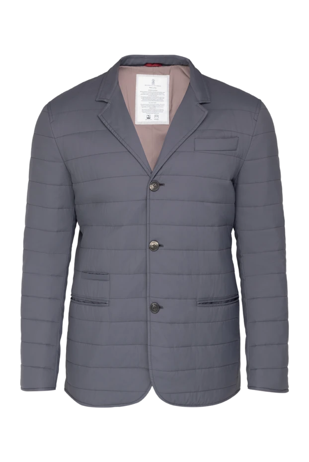 Brunello Cucinelli man nylon jacket gray for men купить с ценами и фото 150401 - photo 1