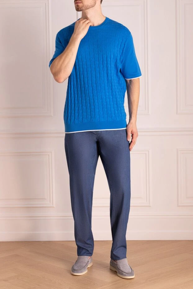 Scissor Scriptor джинсы мужские светлые прямого силуэта для casual гардероба 197005 - photo 2