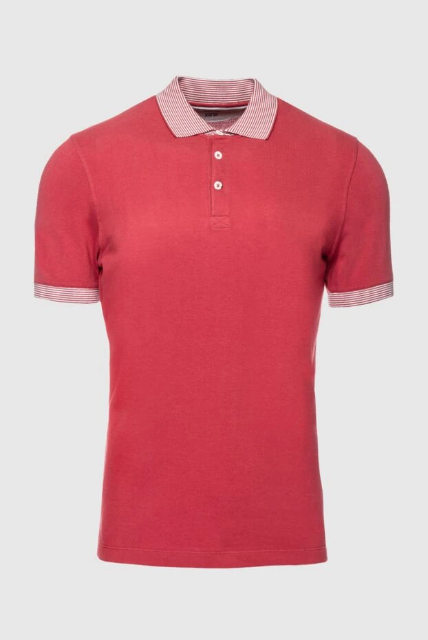 Brunello Cucinelli man cotton polo red for men купить с ценами и фото 150452 - photo 1