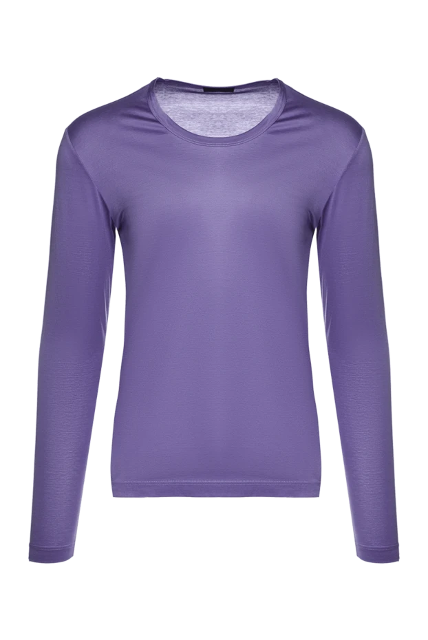 Corneliani man purple long sleeve cotton for men купить с ценами и фото 150461 - photo 1