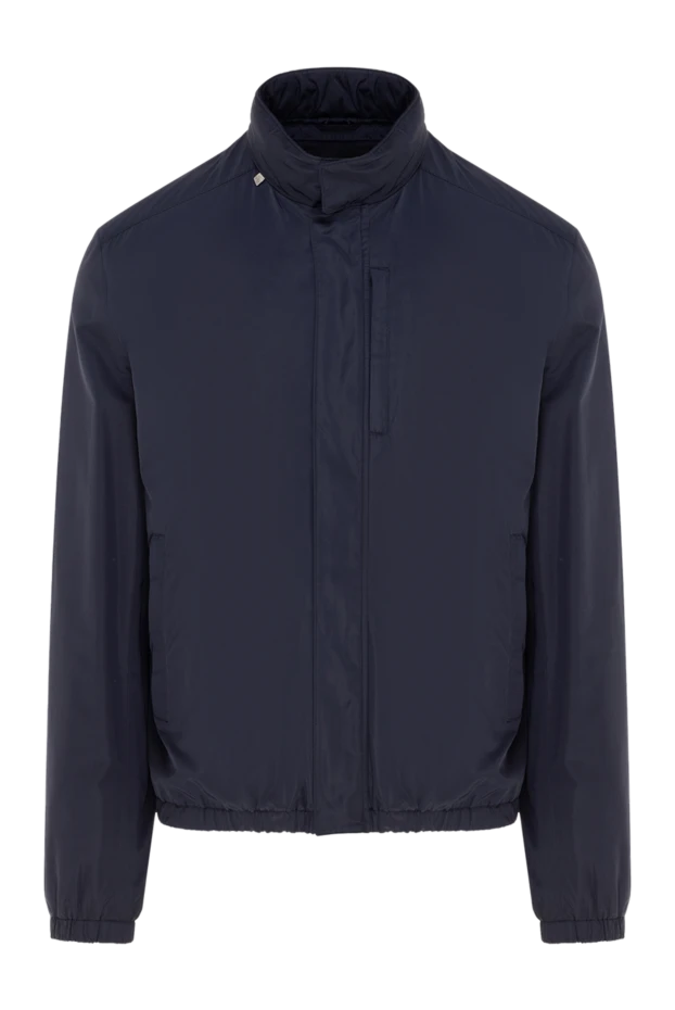 Corneliani man blue polyester jacket for men купить с ценами и фото 150470 - photo 1