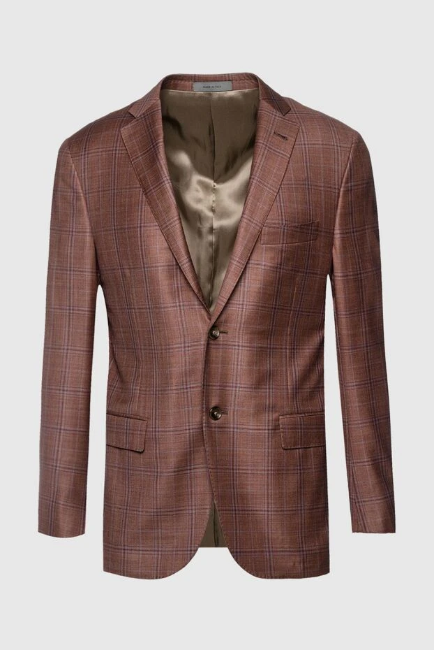 Corneliani man brown wool jacket for men купить с ценами и фото 150474 - photo 1