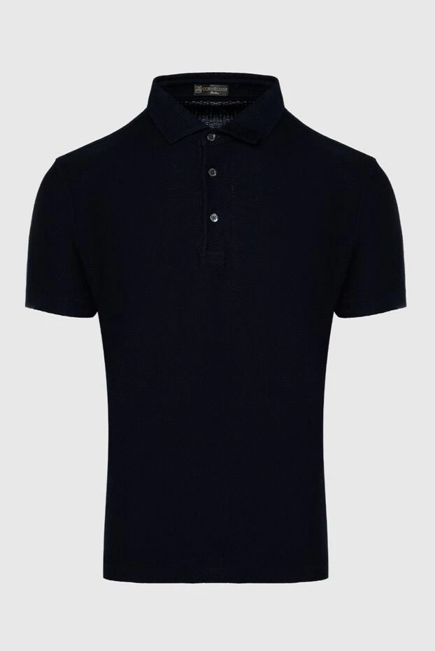 Corneliani man cotton polo black for men купить с ценами и фото 150493 - photo 1