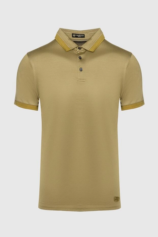 Corneliani man cotton polo brown for men купить с ценами и фото 150495 - photo 1