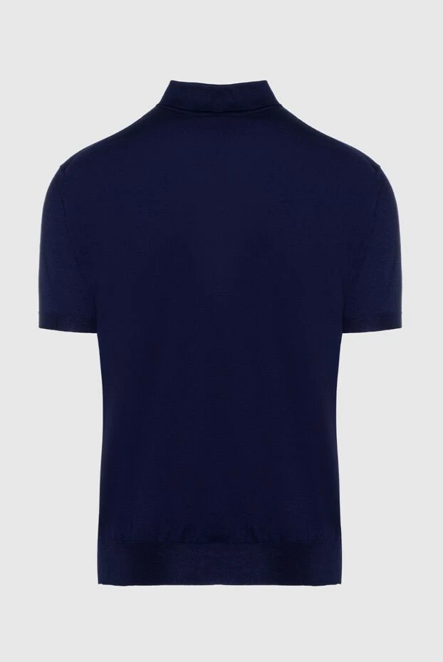 Corneliani man cotton polo blue for men купить с ценами и фото 150503 - photo 2