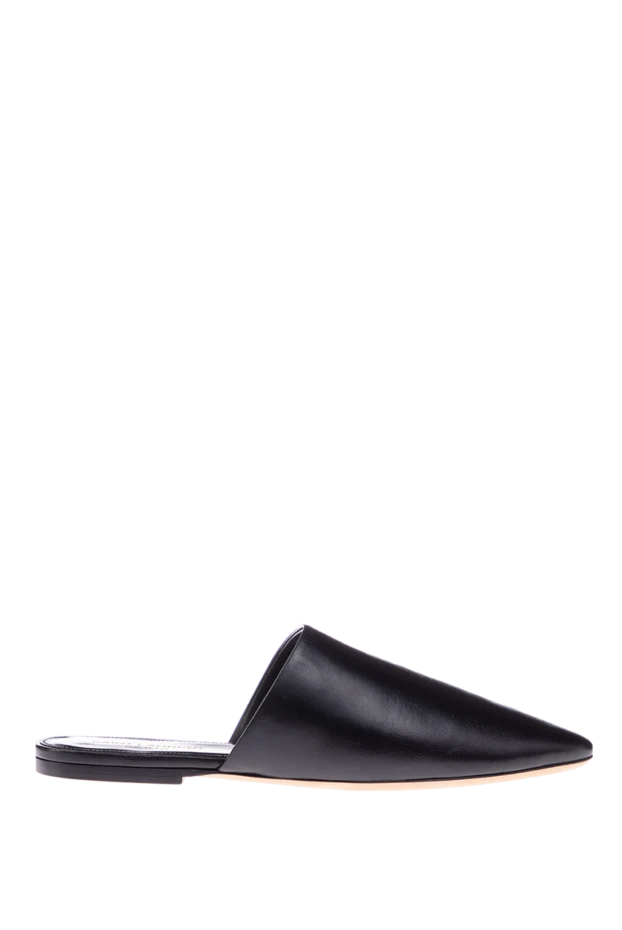 Saint Laurent woman black leather mules for women купить с ценами и фото 150526 - photo 1