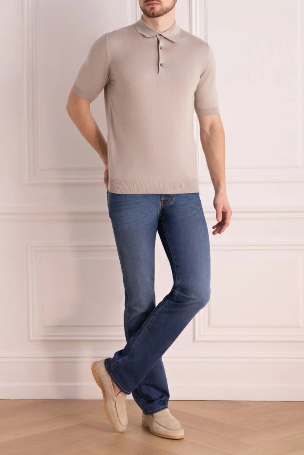 Jacob Cohen man cotton and polyester jeans blue for men купить с ценами и фото 150551 - photo 2