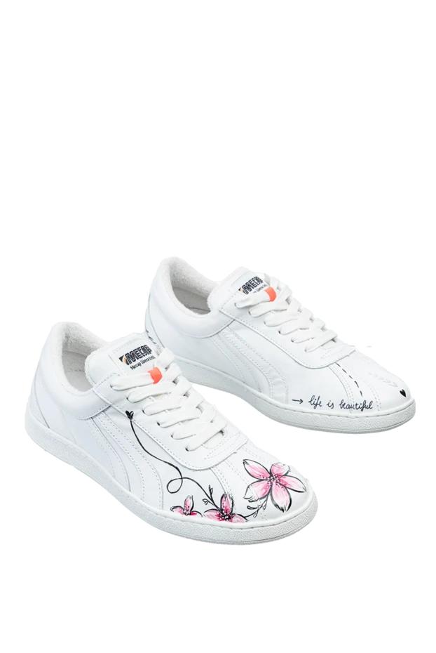 Fabiana Filippi woman white linen and polyamide sneakers for women 168770 - photo 3