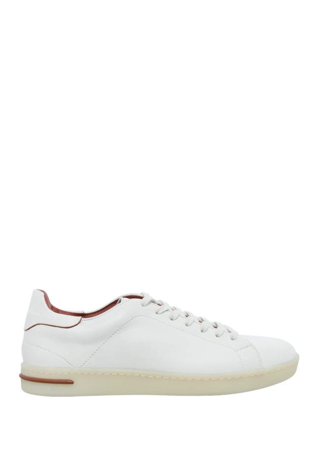 Loro Piana man white leather sneakers for men купить с ценами и фото 150583 - photo 1