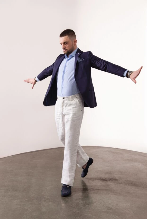 Zilli men's shirt in a sky-blue shade made of lightweight fabric
150652 - photo 2