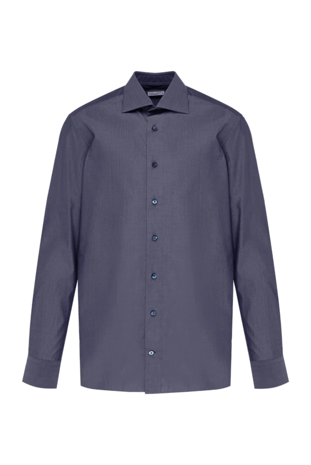 Zilli man violet cotton shirt for men купить с ценами и фото 150653 - photo 1