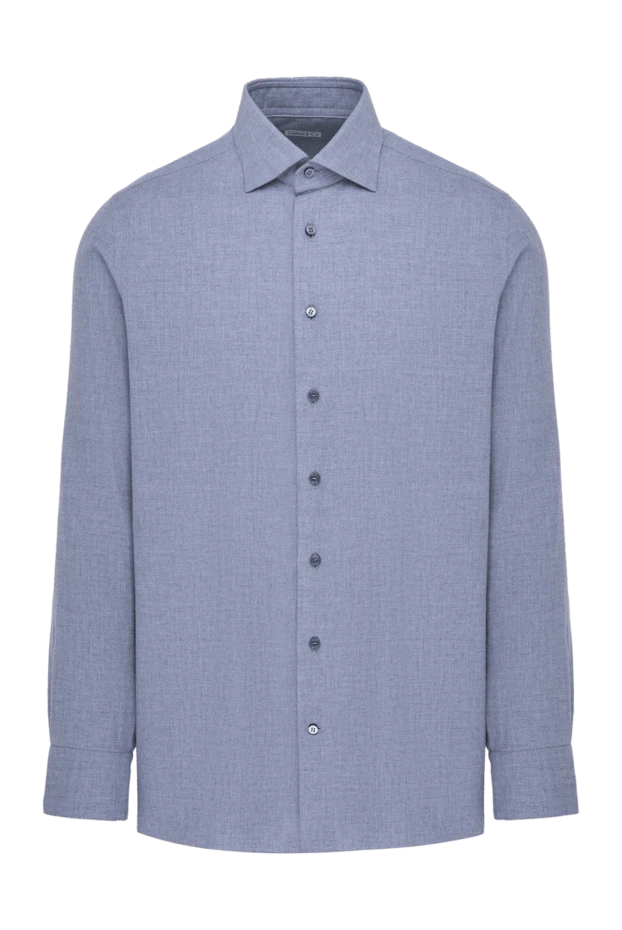 Zilli man men's gray cotton and cashmere shirt купить с ценами и фото 150655 - photo 1