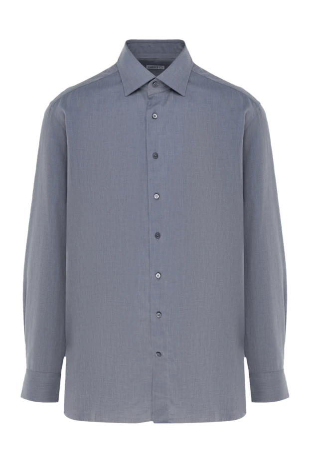 Zilli man gray cotton shirt for men купить с ценами и фото 150662 - photo 1