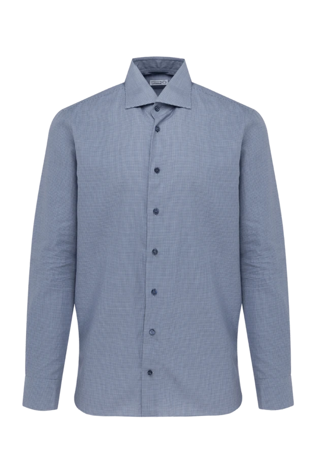 Zilli man blue cotton shirt for men купить с ценами и фото 150667 - photo 1