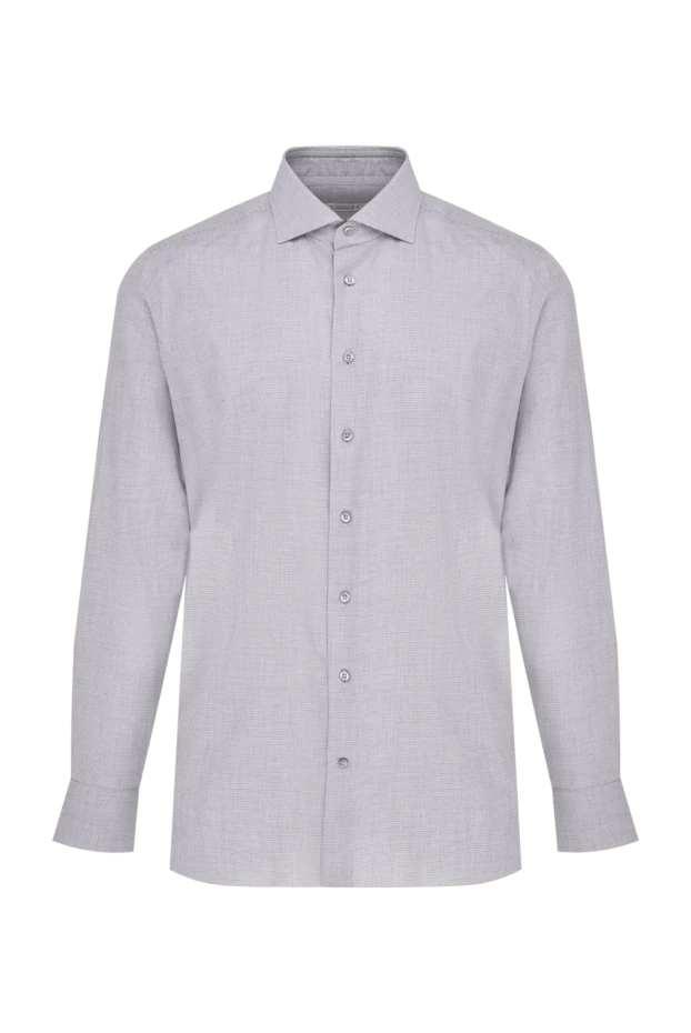 Zilli man men's gray cotton and cashmere shirt купить с ценами и фото 150669 - photo 1