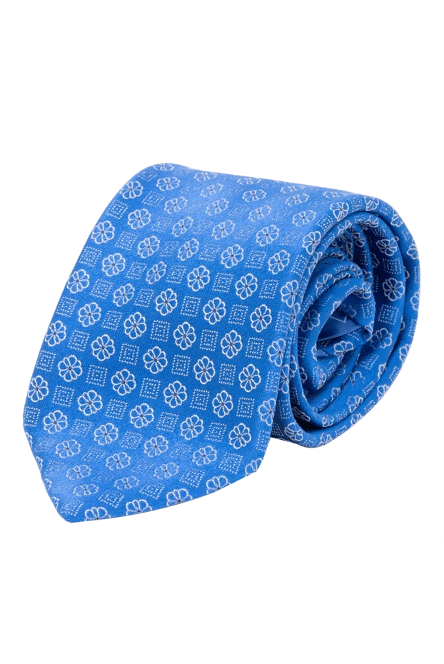 Italo Ferretti man blue silk tie for men купить с ценами и фото 150712 - photo 1