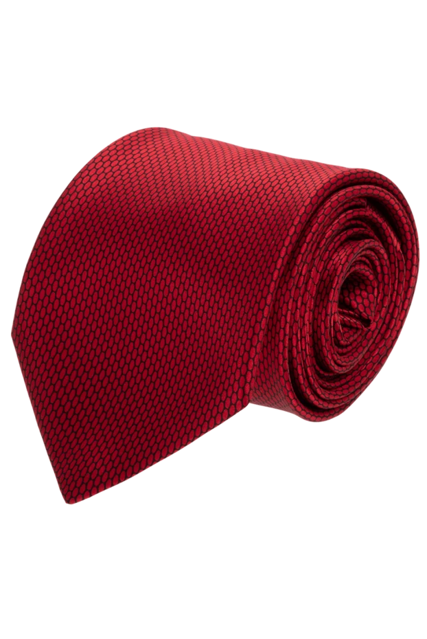 Italo Ferretti man red silk tie for men купить с ценами и фото 150718 - photo 1