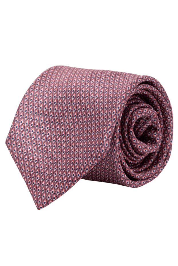 Italo Ferretti man silk tie burgundy for men купить с ценами и фото 150724 - photo 1