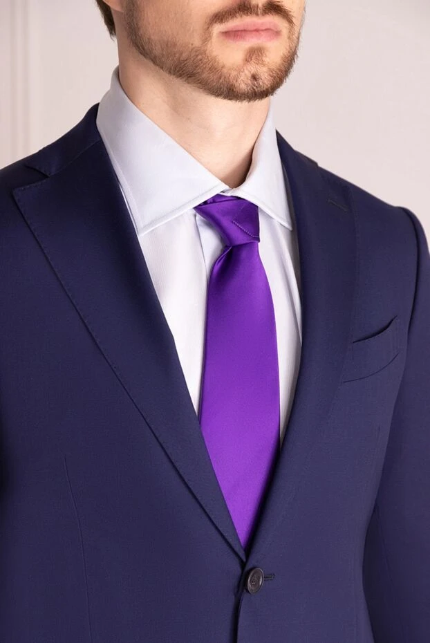 Italo Ferretti man purple silk tie for men купить с ценами и фото 150726 - photo 2