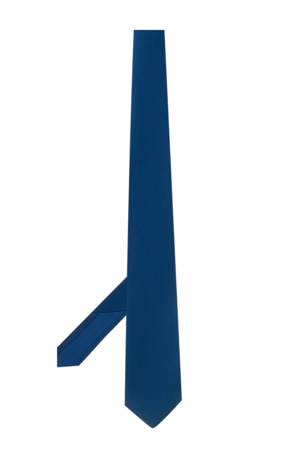 Italo Ferretti silk tie blue with structured micro-pattern men's 150729 - photo 3