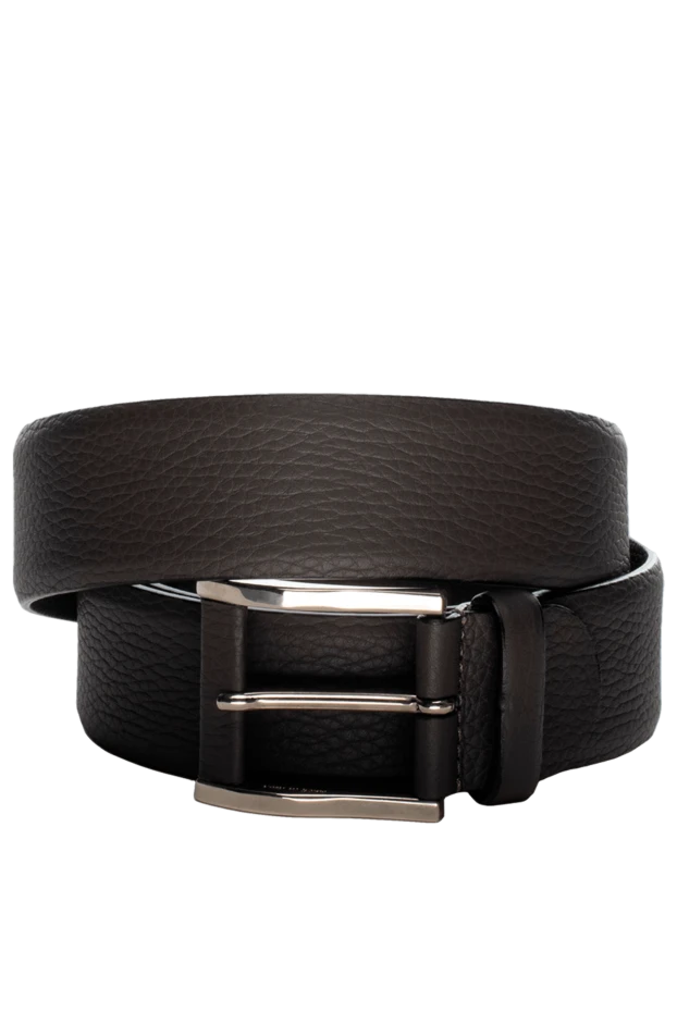 Cesare di Napoli man brown leather belt for men купить с ценами и фото 150750 - photo 1