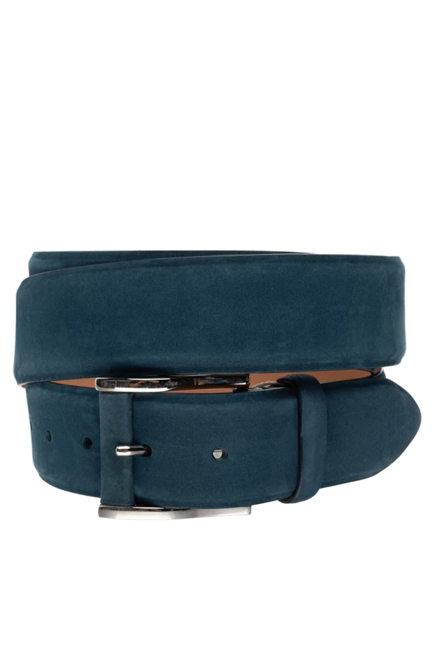 Cesare di Napoli man leather belt blue for men купить с ценами и фото 150758 - photo 1