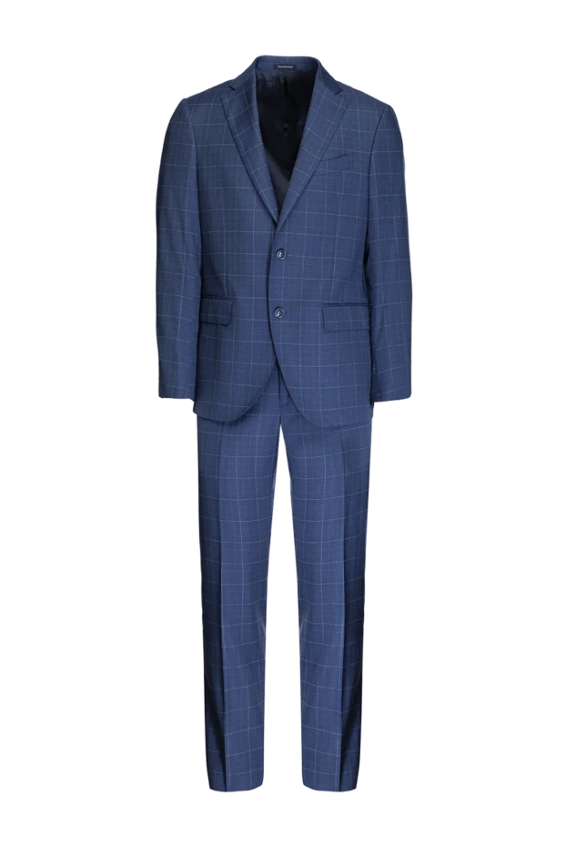 Sartoria Latorre man men's suit made of wool, blue купить с ценами и фото 150881 - photo 1