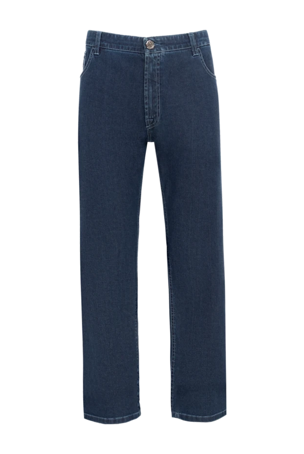 Stefano Ricci blue cotton jeans with signature eagle head embroidery 150892 - photo 1