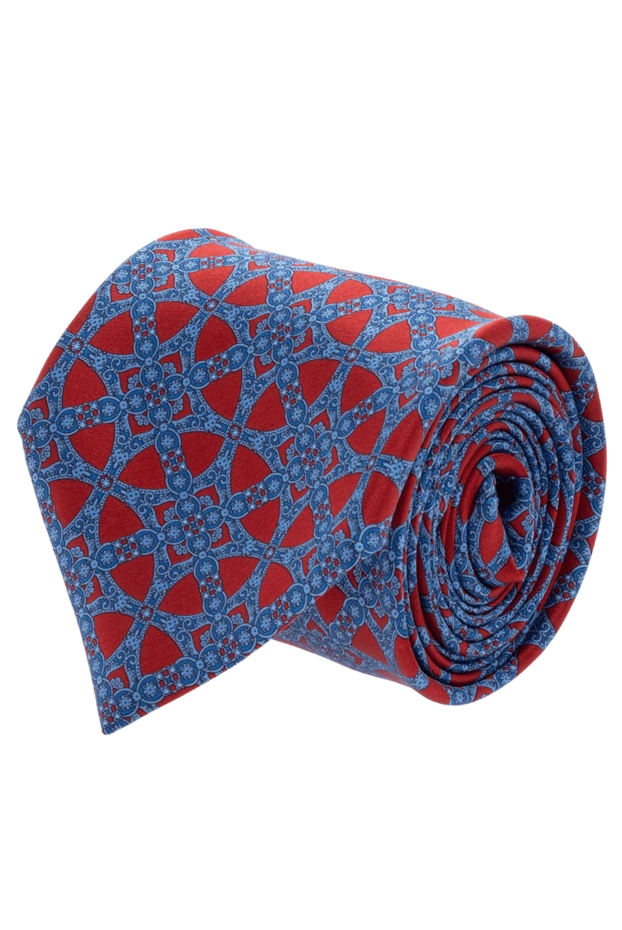 Ерлерге арналған көк жібек галстук - фото 1