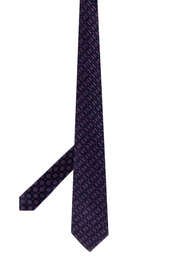 Stefano Ricci dark blue silk tie with a repeating decorative element 150918 - photo 3