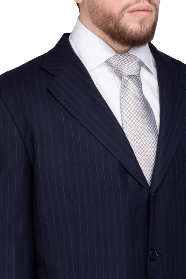 Stefano Ricci галстук из шелка серый мужской 150922 - фото 2