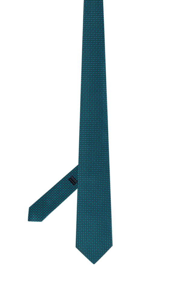 Stefano Ricci turquoise silk tie with a small pattern 150923 - photo 3