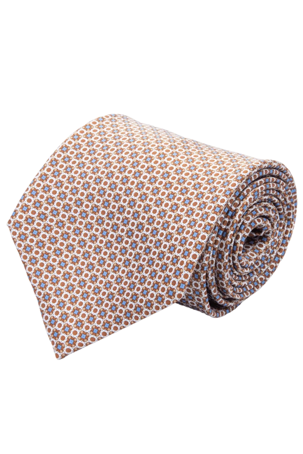 Stefano Ricci галстук из шелка коричневый мужской 150937 - фото 1