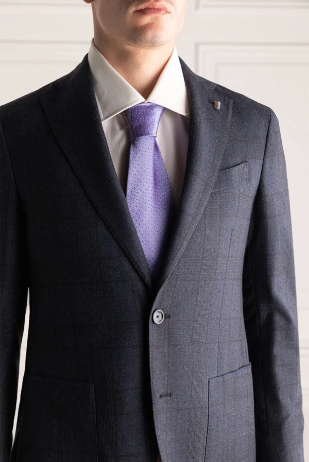 Stefano Ricci a silk tie with a rhythmic print and a subdued color scheme 150940 - photo 3